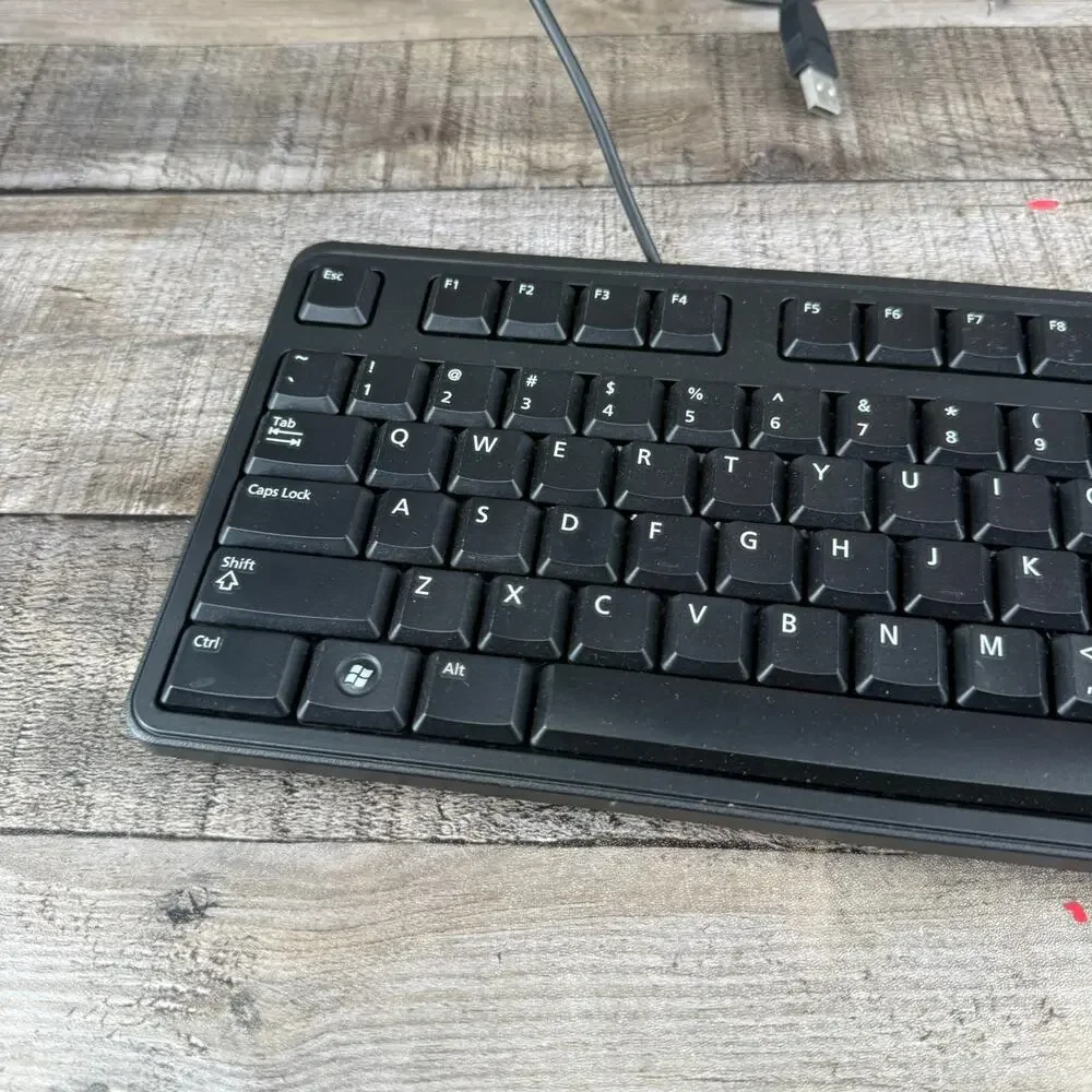 Dell Wired Keyboard Model KB212-B Works Black